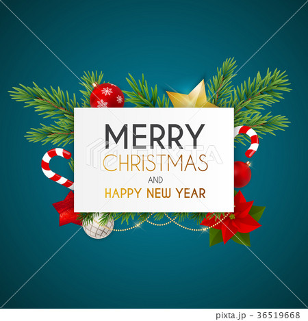 Merry Christmas and New Year Background. Vector Merry Christmas and New Year Background. Vector 36519668