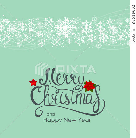 Merry Christmas and New Year Background. Vector 36519692
