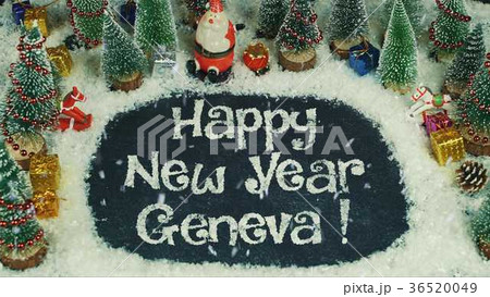 Stop motion animation of Happy New Year Geneva Stop motion animation of Happy New Year Geneva 36520049