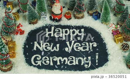 Stop motion animation of Happy New Year Germany Stop motion animation of Happy New Year Germany 36520051