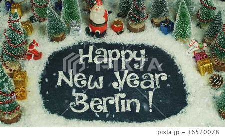 Stop motion animation of Happy New Year Berlin Stop motion animation of Happy New Year Berlin 36520078