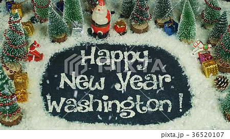 Stop motion animation of Happy New Year Washington Stop motion animation of Happy New Year Washington 36520107