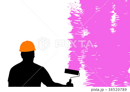 house painter silhouette