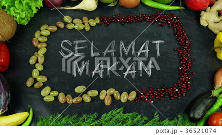 Selamat makan Indonesian fruit stop motion, in 36521074