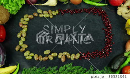 Simply organic fruit stop motion 36521341