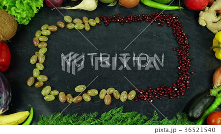 Nutrition fruit stop motion 36521540