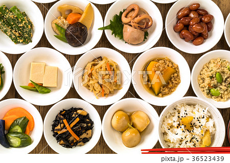 ごはんとおかずいろいろ　Side dishes of rice japanese food 36523439