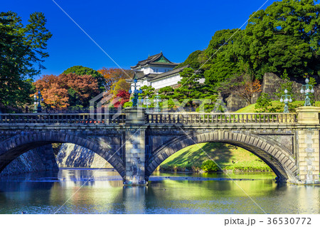 皇居外苑の二重橋（正門石橋） 36530772