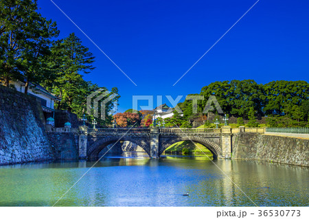 皇居外苑の二重橋（正門石橋） 36530773