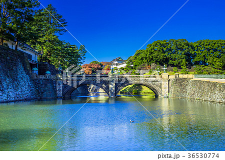 皇居外苑の二重橋（正門石橋） 36530774