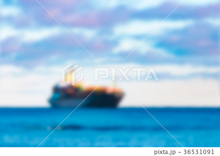 Cargo ship - blurred image 36531091