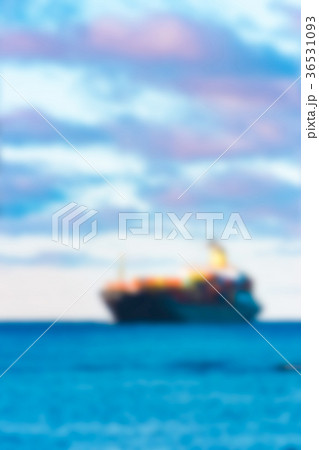 Cargo ship - blurred image 36531093