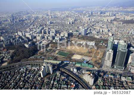 風景 韓国 航空撮影 36532087