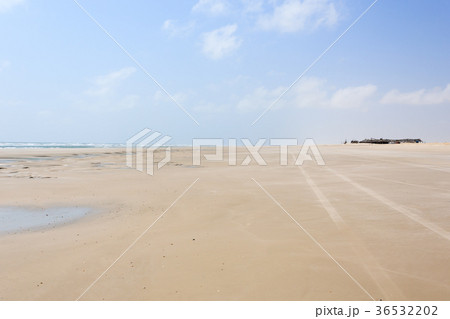 White sand dunes panorama from Lencois, brazil  36532202