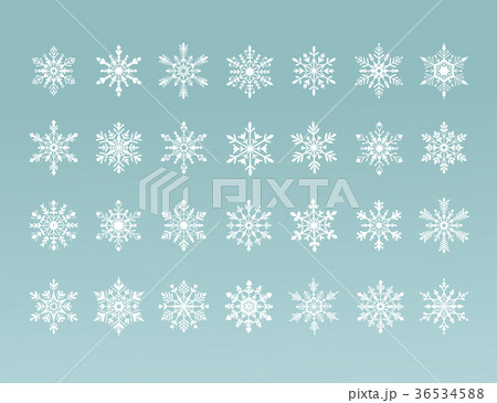 vector snowflakes collection 36534588