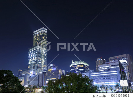 大阪・あべのハルカスの夜景 大阪・あべのハルカスの夜景 36534601