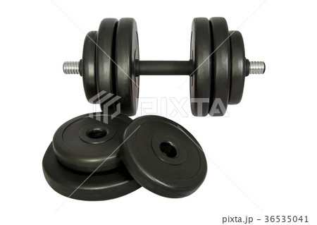 Dumbell isolated on white. Dumbell isolated on white. 36535041