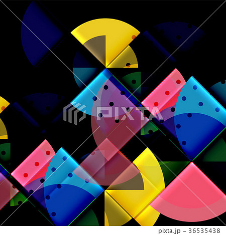 Geometric circle abstract banner Geometric circle abstract banner 36535438
