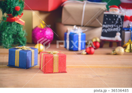 gifts and toys on wooden boards gifts and toys on wooden boards 36536485