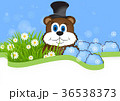 greeting card on Groundhog day 36538373