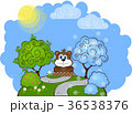 greeting card on Groundhog day 36538376