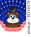 greeting card on Groundhog day 36538379