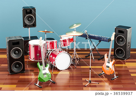 Set of different musical instruments 36539937