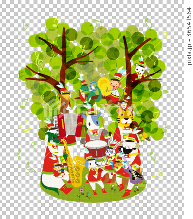 New Year card template (Zodiac sign) 36541564