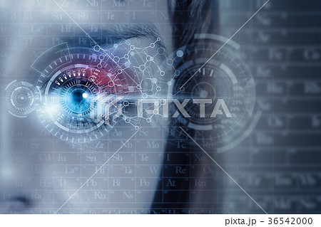 Female digital eye Female digital eye 36542000