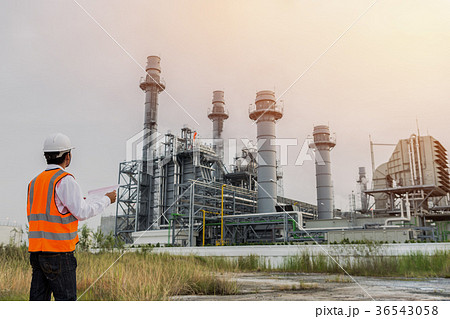 Engineer in uniform check power plant Engineer in uniform check power plant 36543058