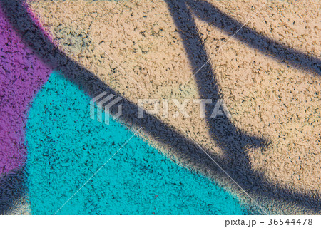 Colorful of painting on cement wall for background 36544478