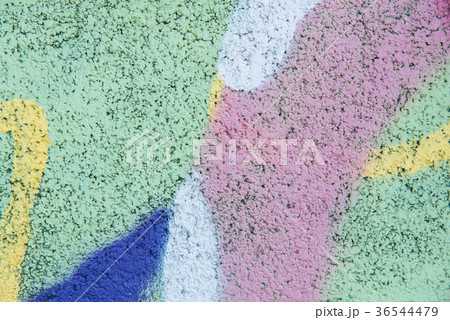 Colorful of painting on cement wall for background Colorful of painting on cement wall for background 36544479