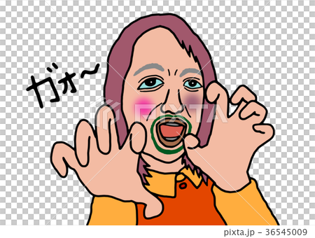 変顔をする女性 変顔をする女性 36545009