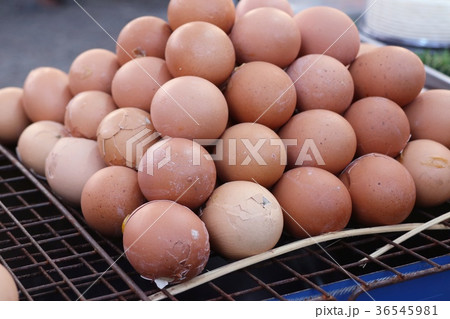 grilled egg at street food grilled egg at street food 36545981