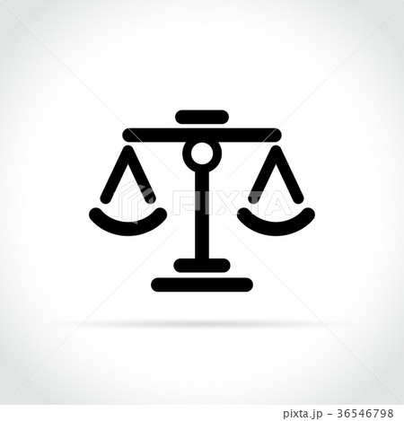 scales icon on white background 36546798