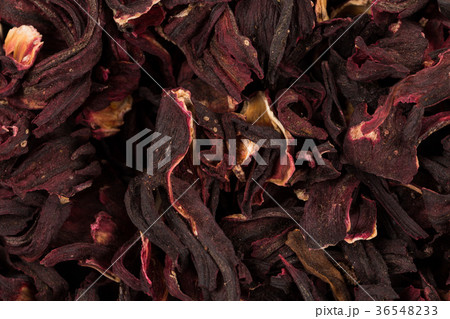 Heap of aromatic Hibiscus tea 36548233