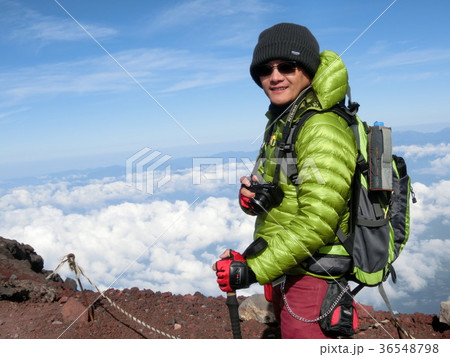 富士登山　お鉢巡り（山頂） 36548798