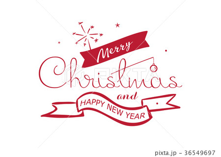 Merry christmas, happy new year lettering font Merry christmas, happy new year lettering font 36549697