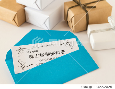 株主優待券イメージ　株主様御優待券　株主還元　特典　投資家 36552826