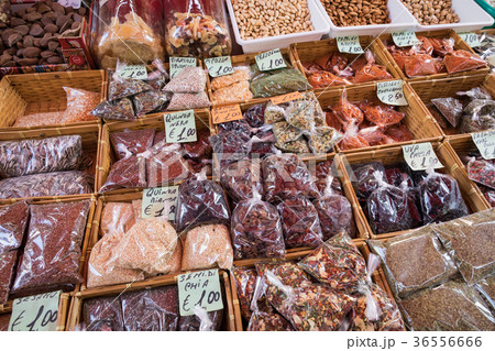 Many different traditional italian colorful spices 36556666