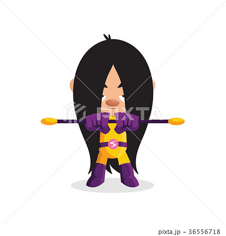 Superhero kid character in colorful costume Superhero kid character in colorful costume 36556718