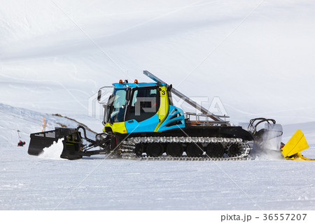 Snowplow at Mountains resort - Innsbruck Austria 36557207