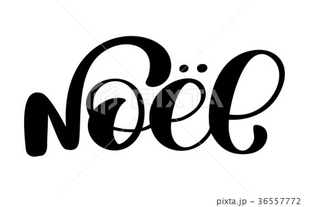 French Merry Christmas Joyeux Noel. Premium luxury 36557772