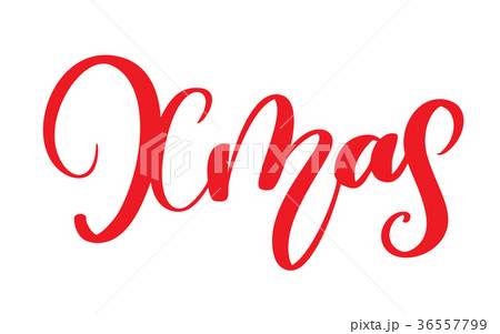 xmas calligraphy lettering word. Christmas and New 36557799