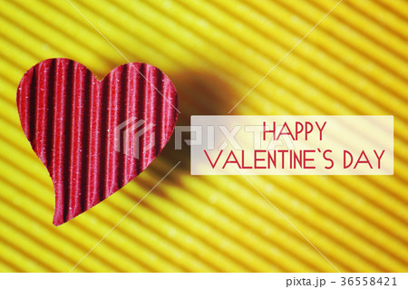 happy valentine paper heart shape 36558421