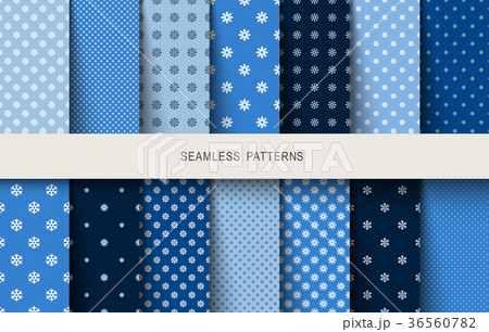 Seamless blue snowflake pattern Seamless blue snowflake pattern 36560782