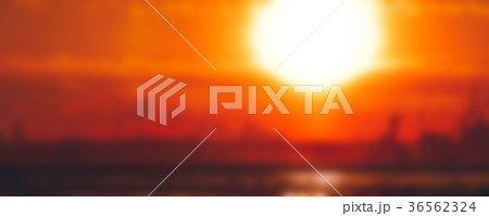 Gold sunset - blurred image 36562324