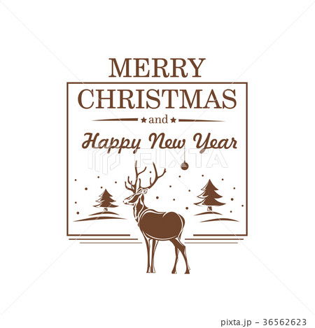 Christmas monochrome logo design Christmas monochrome logo design 36562623