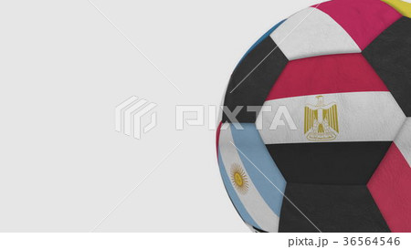Football ball featuring different national teams 36564546