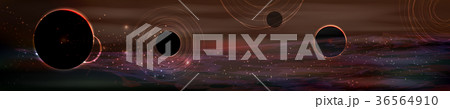 cosmos panorama. long horizontal vector cosmos panorama. long horizontal vector 36564910